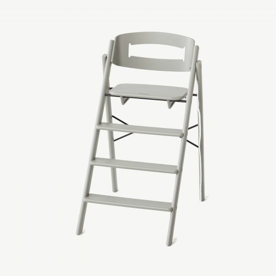 KAOS Klapp Hochstuhl aus Holz, klappbar Beach Grey – Baumgarten Kinderwagen