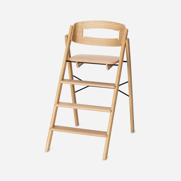 KAOS Klapp Hochstuhl aus Holz, klappbar Oak Natural