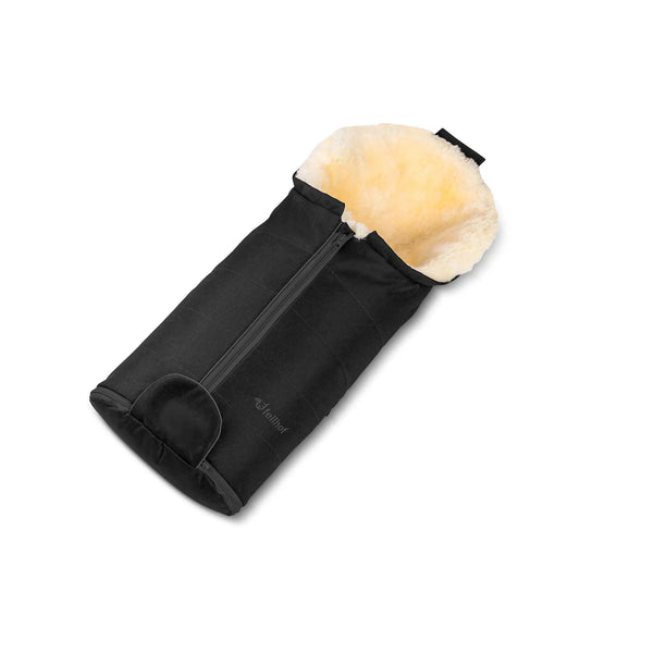Lammfell Fußsack Gastein Black
