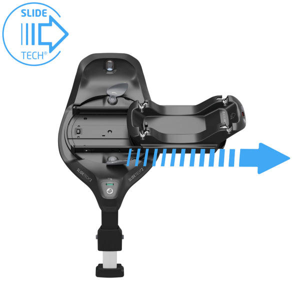 Maxi Cosi Coral Slide Pro i-Size Babyschale Sapphire Sand + Family Fix Slide Pro