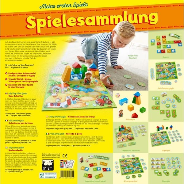 HABA Meine ersten Spiele – Spielesammlung (1-3 Spieler)