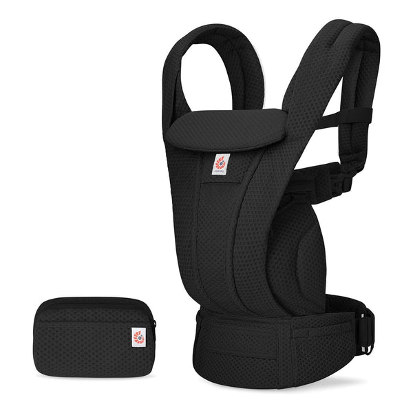 Omni Deluxe Babytrage Onyx Black Mesh