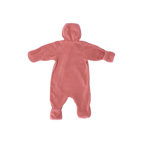 Overall aus Melangefleece Rosa / Größe 62