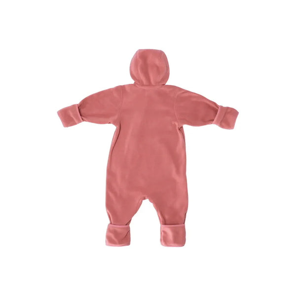 Overall aus Melangefleece Rosa / Größe 62