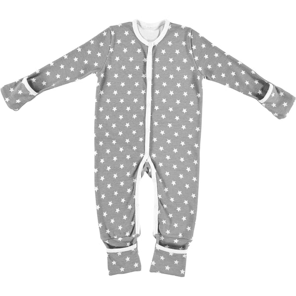 Alvi Pyjama Stars silber / Größe 56