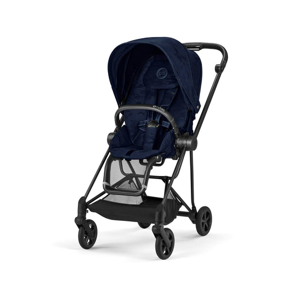 Cybex Mios Gestell (Matt Black) / Sitzbezug (Rebellious Luxury Denim Blue)