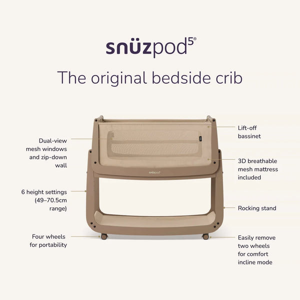 Snüz SnüzPod 5 Beistellbett Mocha