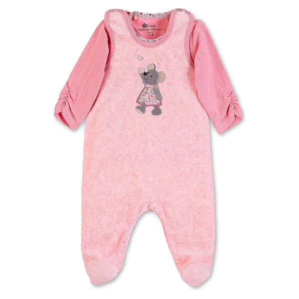 Strampler-Set Nicki Maus Mabel in Rosa / Größe 56