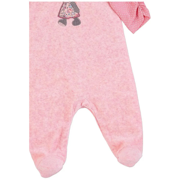 Strampler-Set Nicki Maus Mabel in Rosa / Größe 56