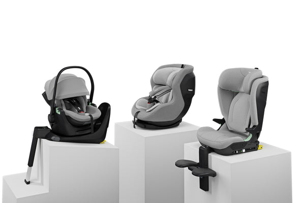 Thule Palm i-Size Mid Gray + Fußstütze (100cm - 150cm)