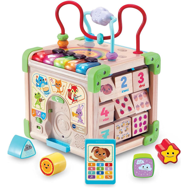 Vtech Interaktiver Holz-Spielwürfel