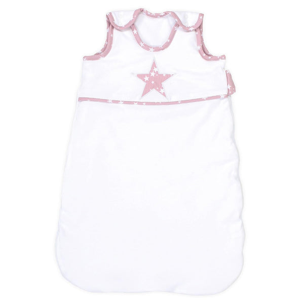 BabyBay Schlafsack Organic Cotton, Stern beere Sterne weiß, Größe 70