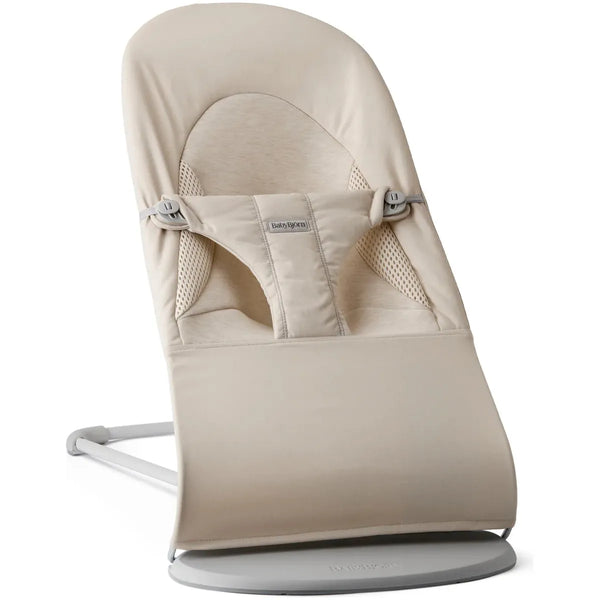 BabyBjörn Babywippe Balance Soft ,Gewebe Jersey, Hellbeige