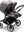 Bugaboo Donkey 5 Twin Gestell (Graphit) / Stoff (Grau Meliert) / Dach (Grau Meliert)