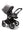 Bugaboo Donkey 5 Twin Gestell (Schwarz) / Stoff (Mitternachtsschwarz) / Dach (Waldgrün)