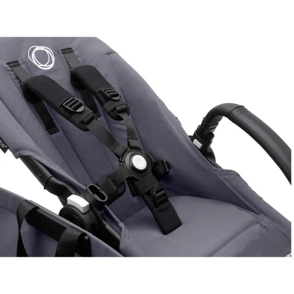 Bugaboo Donkey 5 Twin Gestell (Graphit) / Stoff (Grau Meliert) / Dach (Grau Meliert) Ultimate Bundle