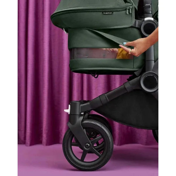 Bugaboo Donkey 5 Twin Gestell (Graphit) / Stoff (Grau Meliert) / Dach (Grau Meliert) Ultimate Bundle