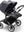 Bugaboo Donkey 5 Twin Gestell (Graphit) / Stoff (Sturmblau) / Dach (Sturmblau)