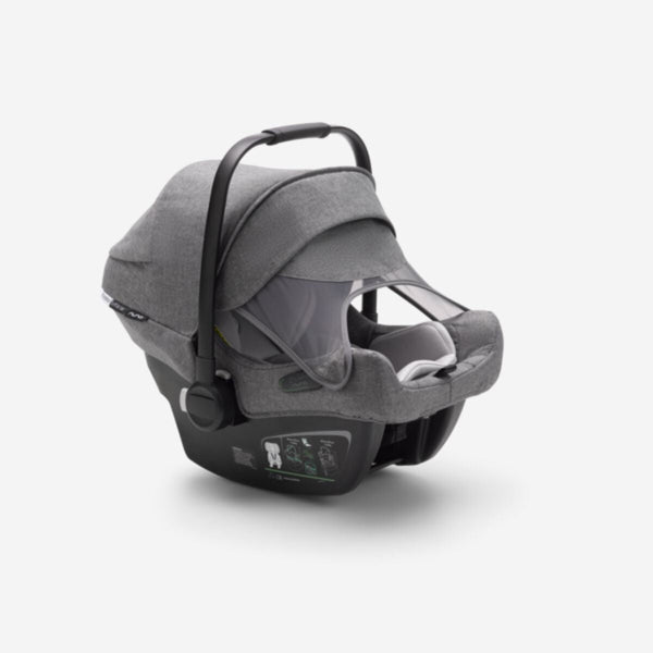 Bugaboo Turtle Air by Nuna Grau Meliert + Base 360