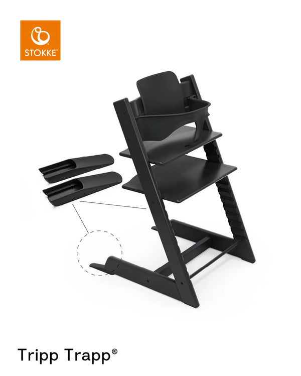 Stokke Tripp Trapp Black + BabySet + Cushion Nordic Grey OCS