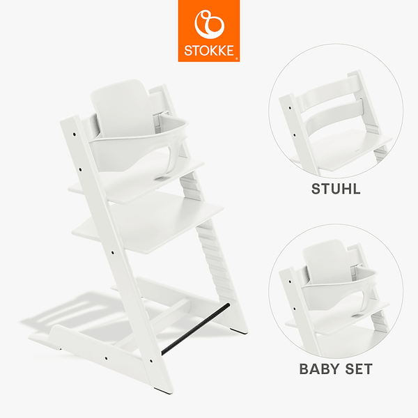 Stokke Tripp Trapp White + Baby Set