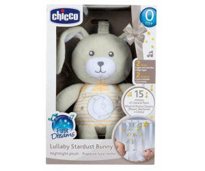 Chicco First Dreams Lullaby Stardust Nightlight Plush Bunny