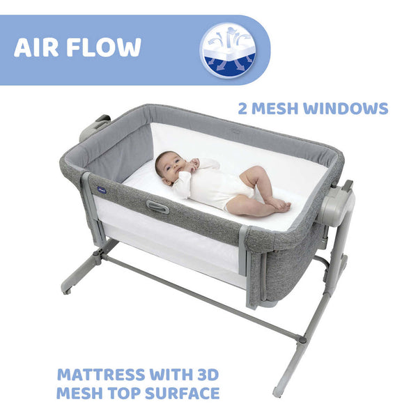 Chicco Next2me Magic Evo Beistellbett Grey Mist