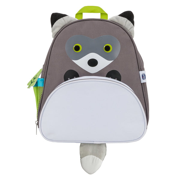 Kindergartenrucksack Waschbär Grau