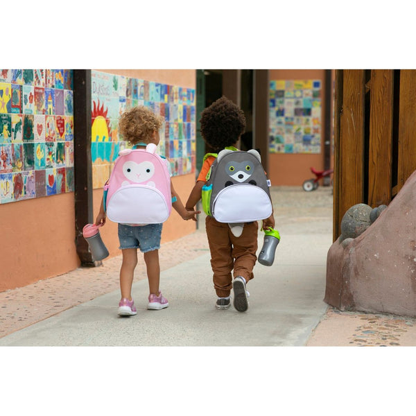 Kindergartenrucksack Waschbär Grau