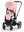 Cybex Priam Set Gestell (Chrome Black) /Stoff (Peach Pink)