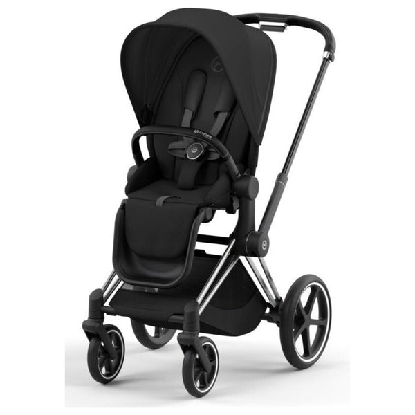 Cybex Priam Set Gestell (Chrome Black) /Stoff (Sepia Black)