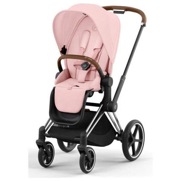 Cybex Priam Set Gestell (Chrome Brown) /Stoff (Peach Pink)