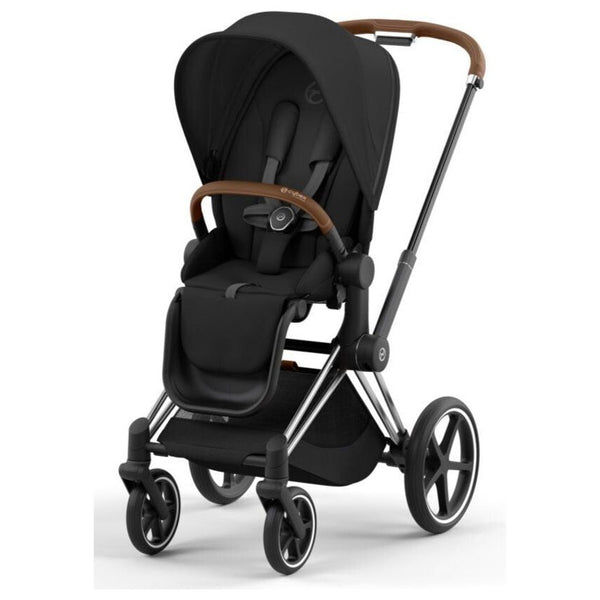 Cybex Priam Set Gestell (Chrome Brown) /Stoff (Sepia Black)