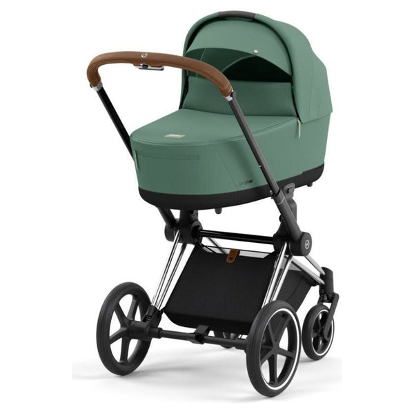 Cybex Priam Set Gestell (Chrome Brown) /Stoff (Leaf Green)