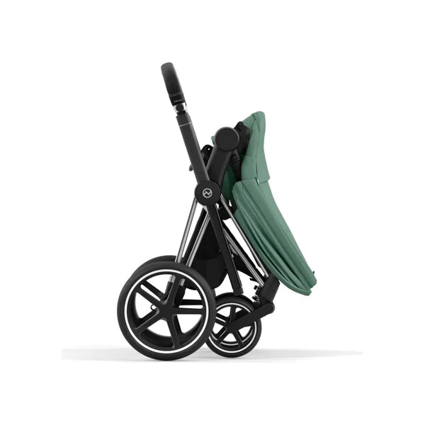 Cybex e-Priam Set Gestell (Chrome Black) /Stoff (Leaf Green)