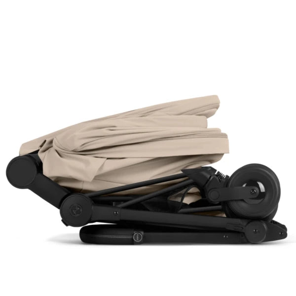 Cybex Coya mit faltbarer Babywanne - Matt Black / Cosy Beige