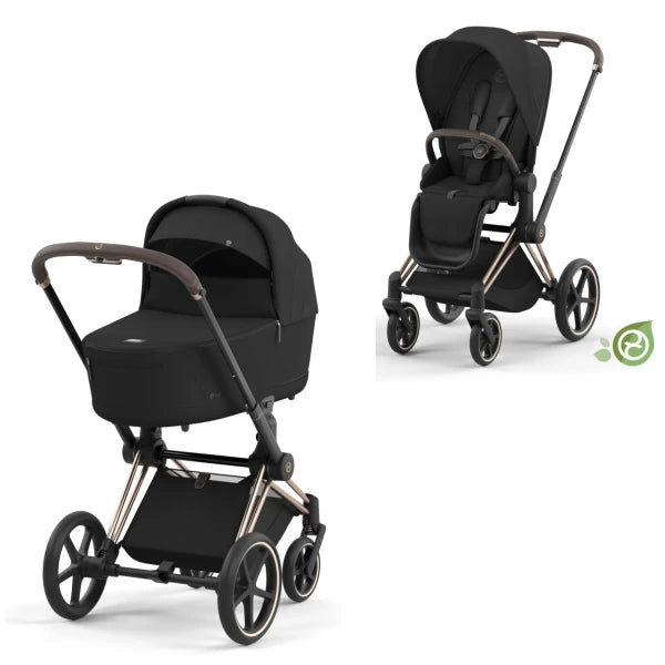 CYBEX PRIAM SET GESTELL (ROSEGOLD) /STOFF (ONYX BLACK)