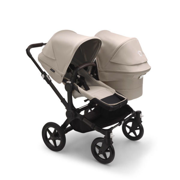 Bugaboo Donkey 5 Duo Gestel (Black) / Stoff (Desert Taupe) /Dach (Desert Taupe)