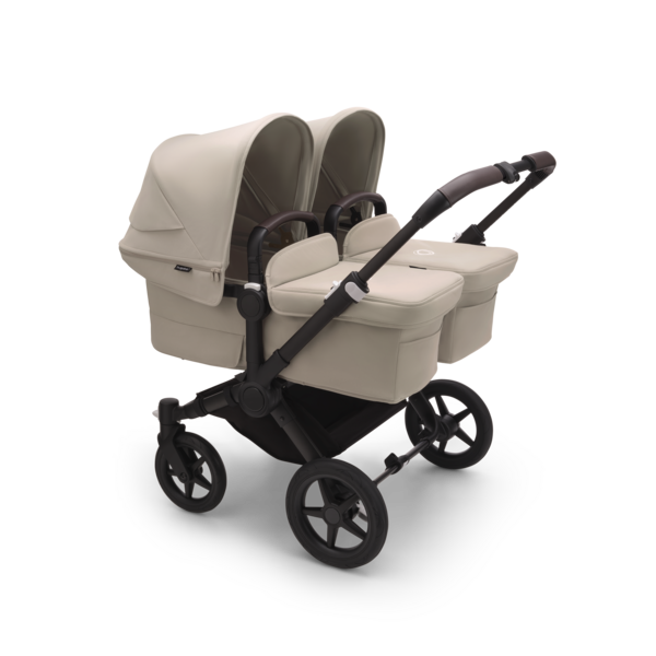 Bugaboo Donkey 5 Twin Gestell (Black) / Stoff (Desert Taupe) / Dach (Desert Taupe)