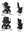 Bugaboo Donkey 5 Mono Gestell (Graphit) / Stoff (Sturmblau) / Dach ( Sturmblau)