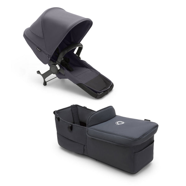 Bugaboo Donkey 5 Mono Gestell (Graphit) / Stoff (Sturmblau) / Dach ( Sturmblau)