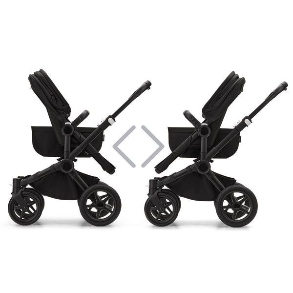 Bugaboo Donkey 5 Mono Gestell (Graphit) / Stoff (Sturmblau) / Dach ( Sturmblau)