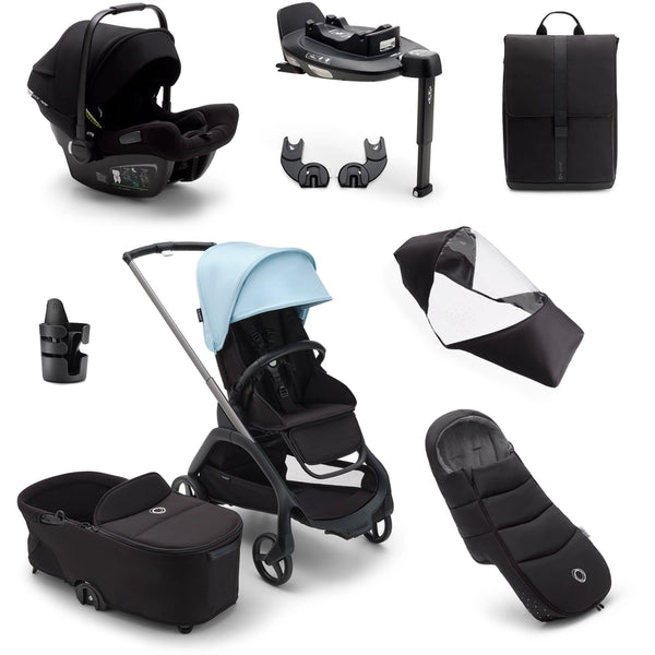 Bugaboo Dragonfly Graphite/Black/Skyline Blue Ultimate Bundle