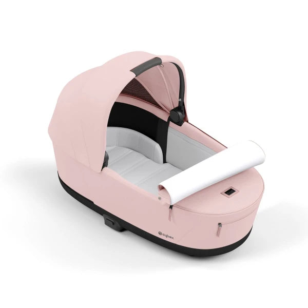 Cybex e-Priam Set Gestell (Chrome Black) /Stoff (Peach Pink)