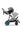 Cybex e-Gazelle S (Silbernen Rahmen) Stone Grey + Cot S gratis