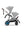 Cybex e-Gazelle S (Silbernen Rahmen) Stone Grey + Cot S gratis