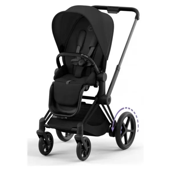 Cybex e-Priam Set Gestell (Matt Black) /Stoff (Sepia Black)