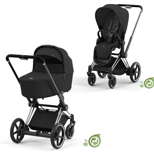 CYBEX e-PRIAM SET GESTELL (CHROME BLACK) /STOFF (ONYX BLACK)