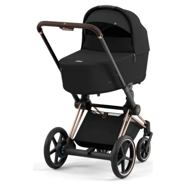 Cybex e-Priam Set Gestell (Rosegold) /Stoff (Sepia Black)