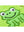 Kapuzenbadetuch Frosch grün 75x75 cm